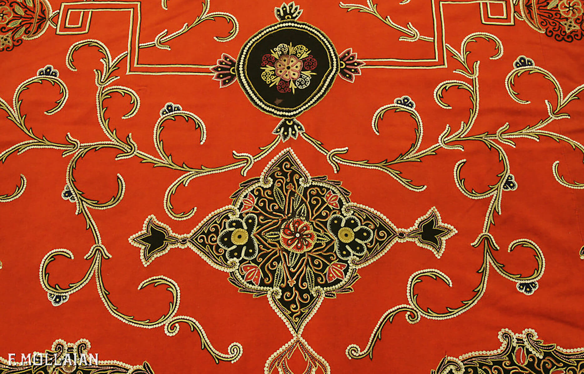 Textil Persa Antiguo Rashti-Duzi n°:35012796